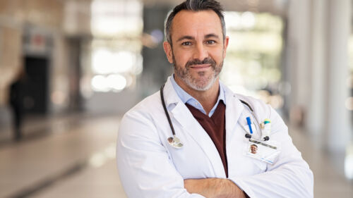 Male American health care provider